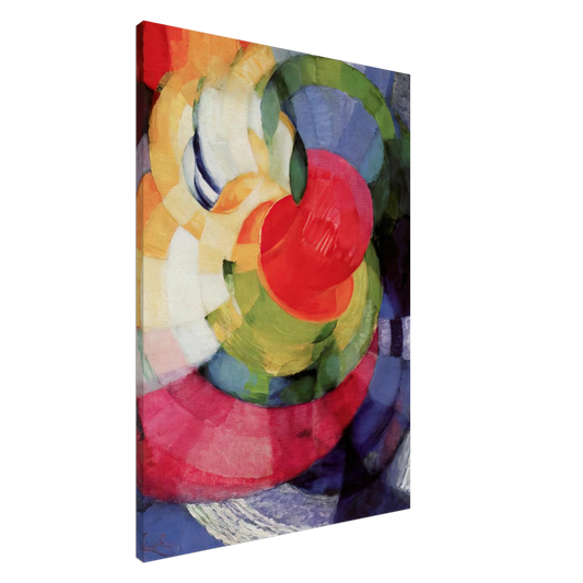 Frantisek Kupka - Disks of Newton, Study for Fugue in Two Colors Canvas - 20x30 cm / 8x12 inches-canvas