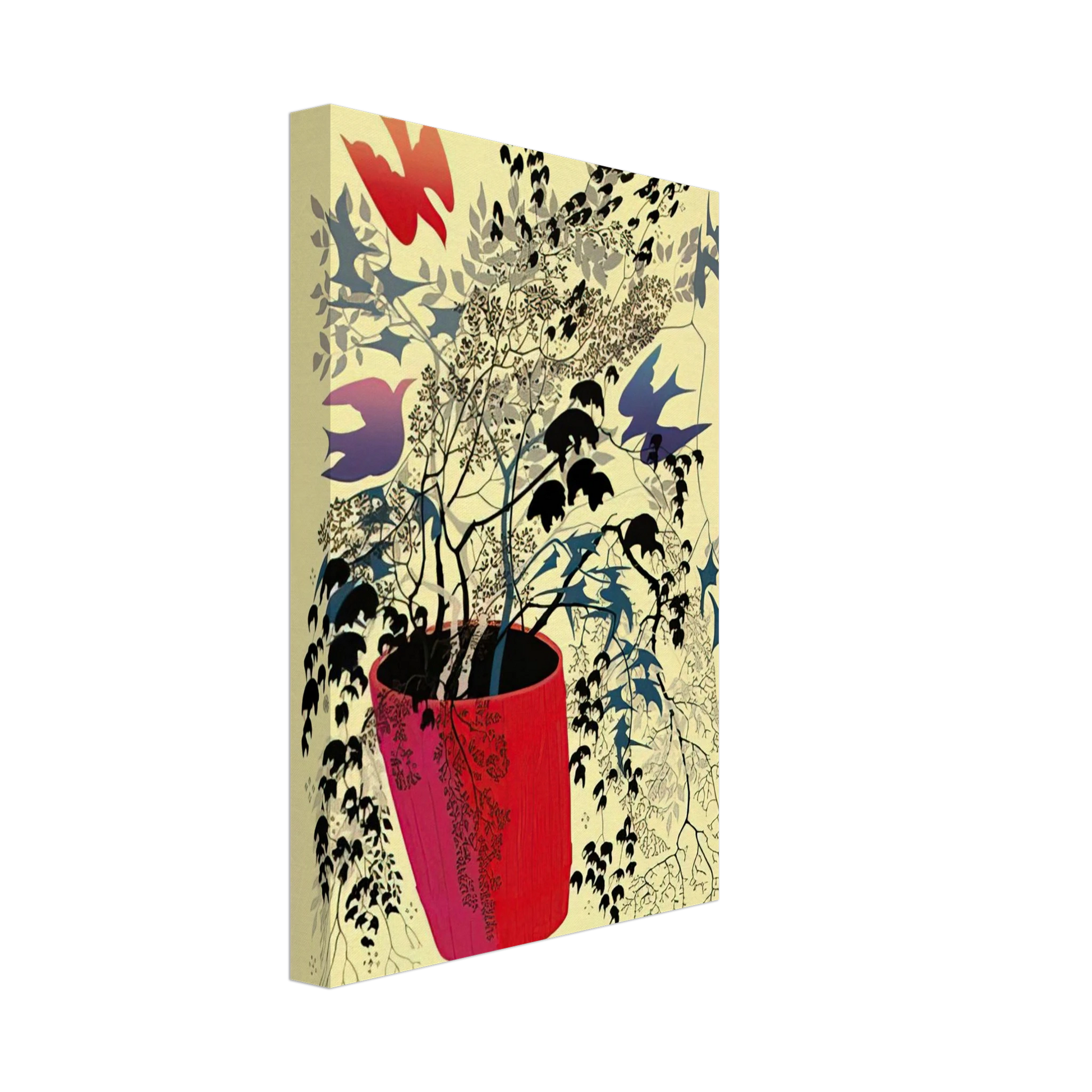 Eyvind Earle - Red Barrell Canvas - 40x60 cm / 16x24 inches-canvas