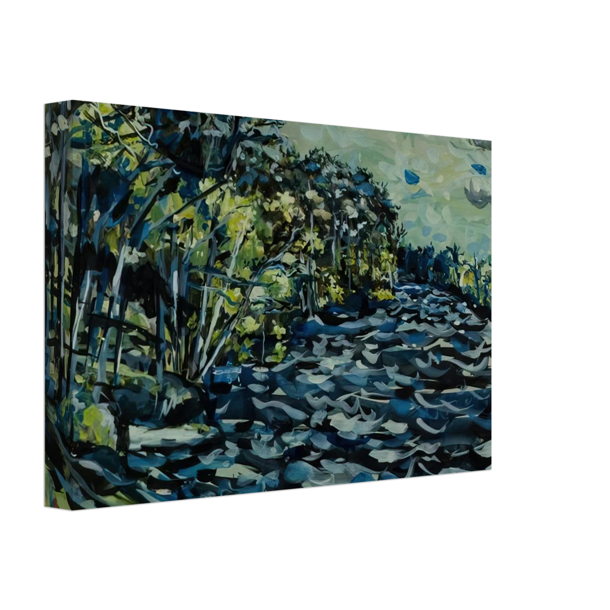 Ivan Albright - ST MARY S BLACK RIVER IS BLUE GEORGIA 1964 Canvas - 40x60 cm / 16x24 inches-canvas