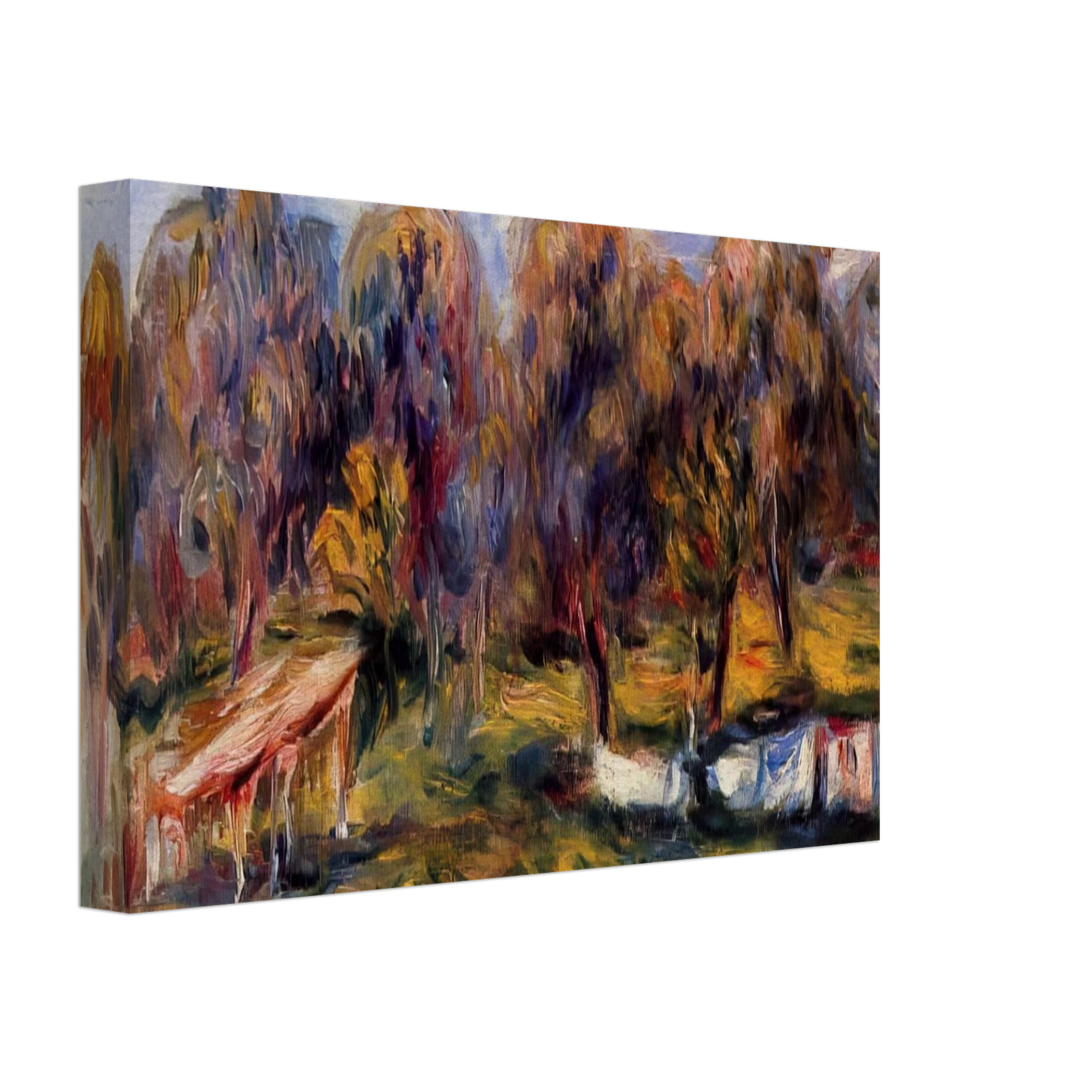 Pierre-Auguste Renoir - Landscape with Orchard Canvas - 40x60 cm / 16x24 inches-canvas