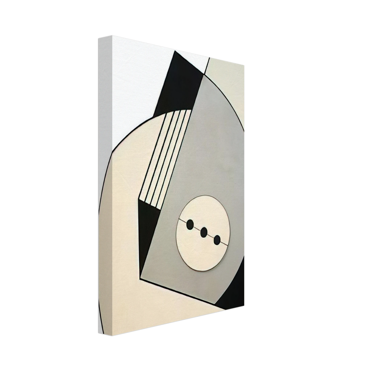 Carmelo Arden Quin - Gris - Concretism Canvas - 40x60 cm / 16x24 inches-canvas