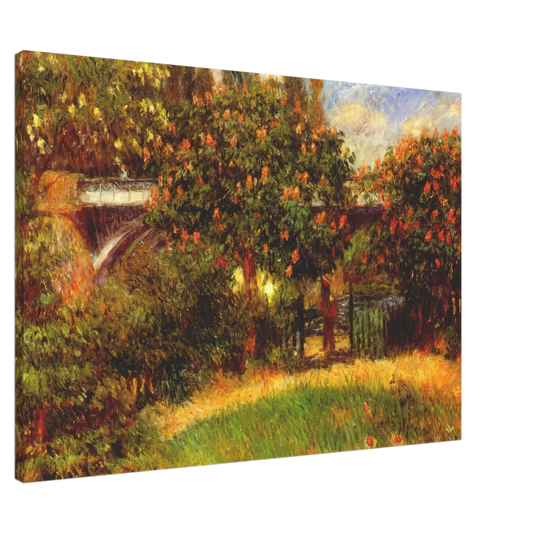 Pierre-Auguste Renoir - Railway Bridge at Chatou Canvas - 20x30 cm / 8x12 inches-canvas