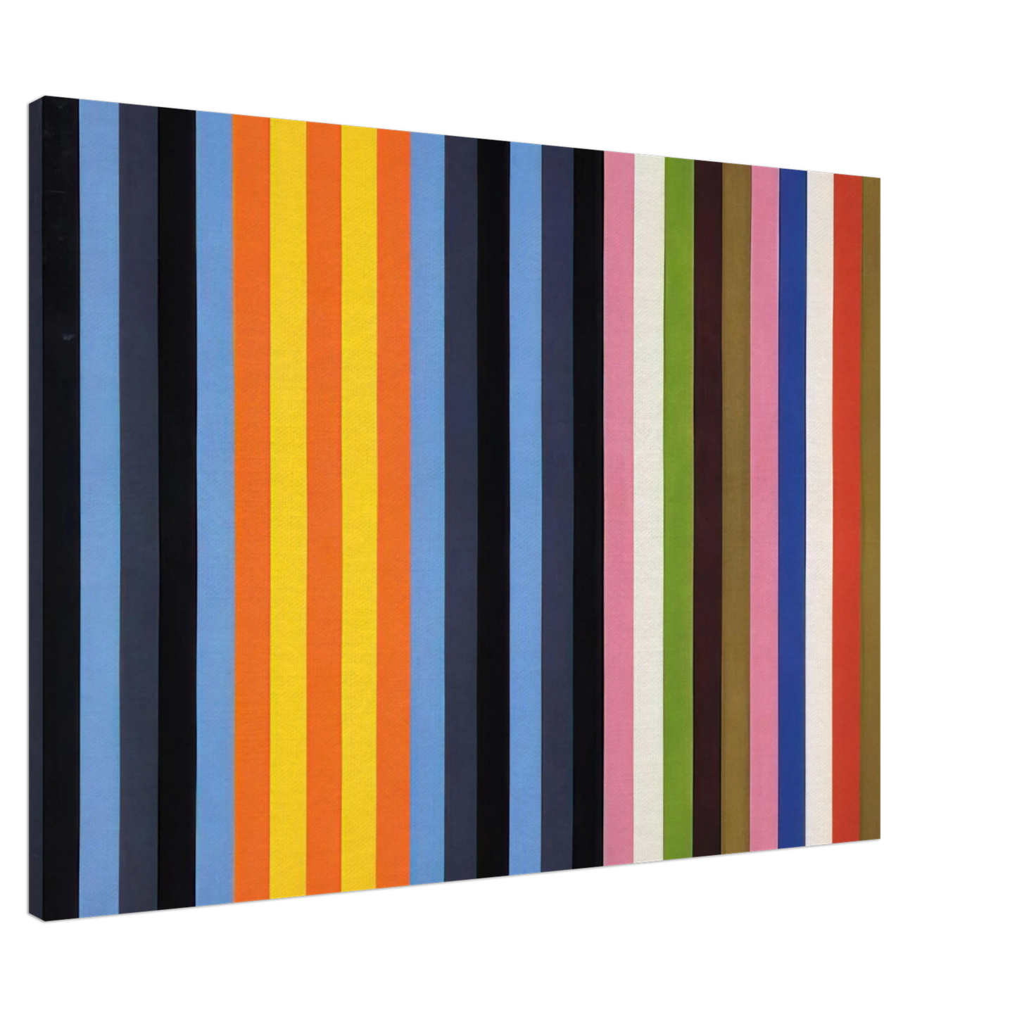 Gene Davis - Flower Machine - 1964 Canvas - 20x30 cm / 8x12 inches-canvas