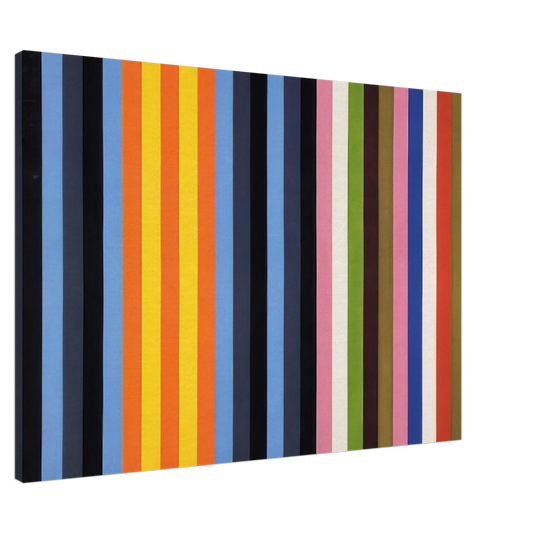 Gene Davis - Flower Machine - 1964 Canvas - 20x30 cm / 8x12 inches-canvas