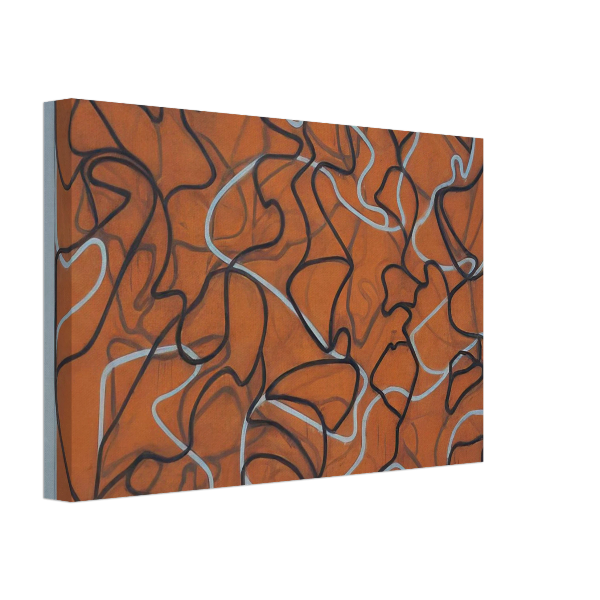 Brice Marden - Red Ground Letter - 2010 Canvas - 40x60 cm / 16x24 inches-canvas