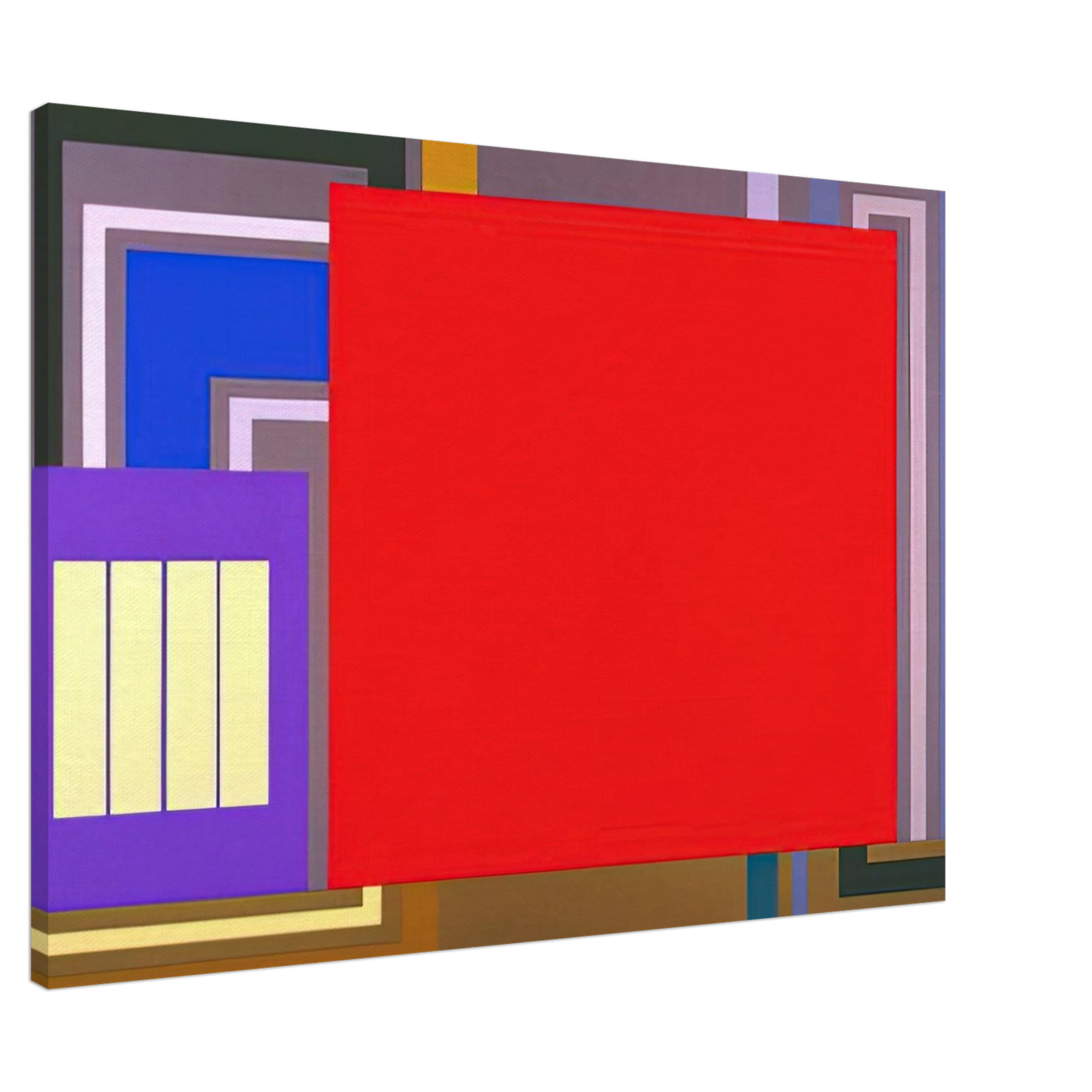 Peter Halley - Power User - 1995 Canvas - 20x30 cm / 8x12 inches-canvas