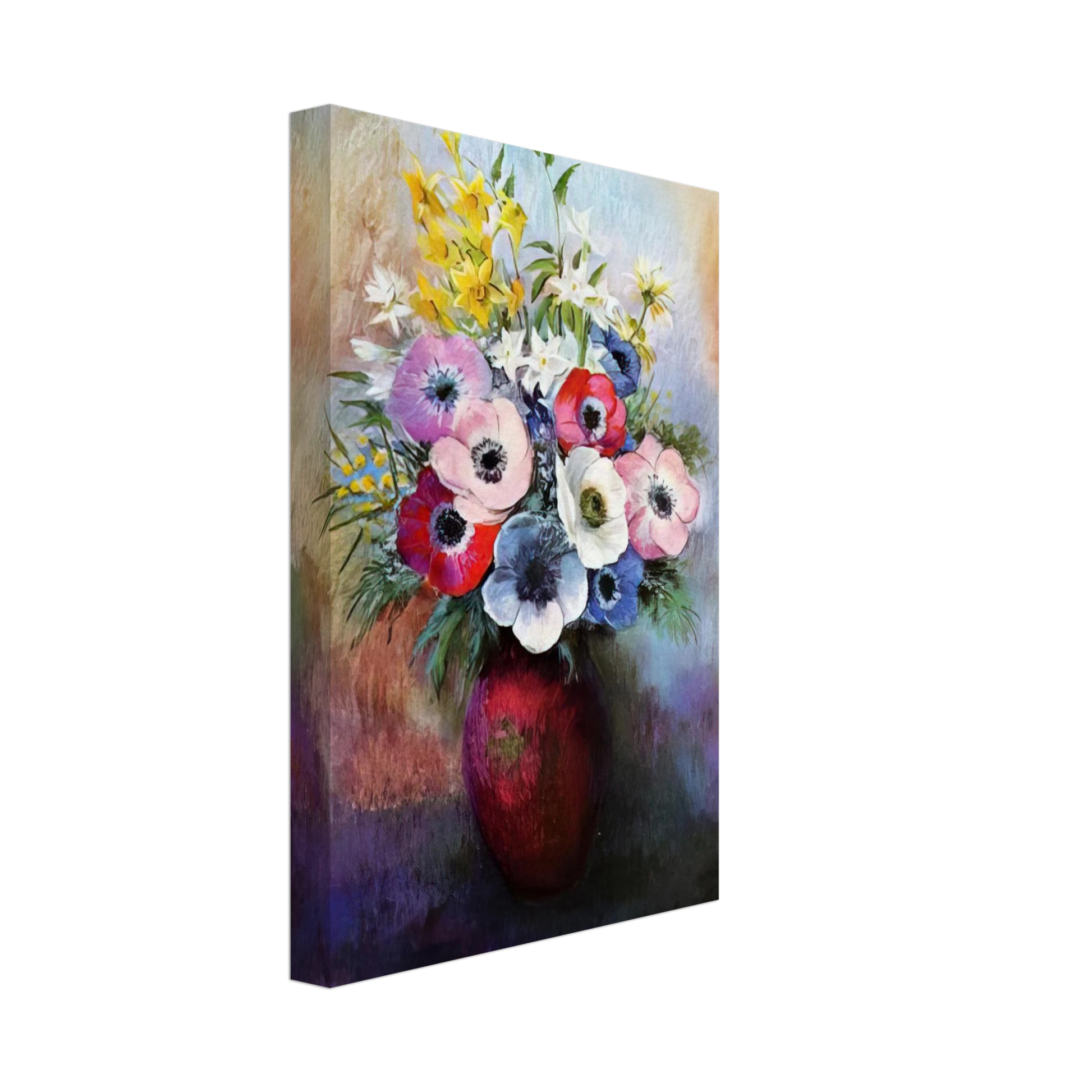 Odilon Redon - ANEMONES Canvas - 40x60 cm / 16x24 inches-canvas
