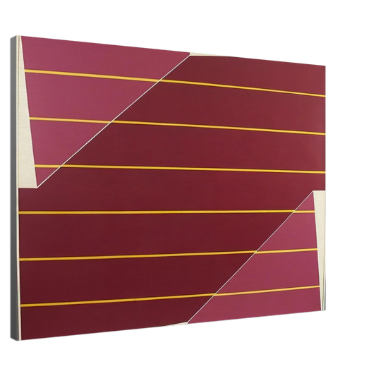 Larry Zox - Line Rotation - 1964 Canvas - 20x30 cm / 8x12 inches-canvas