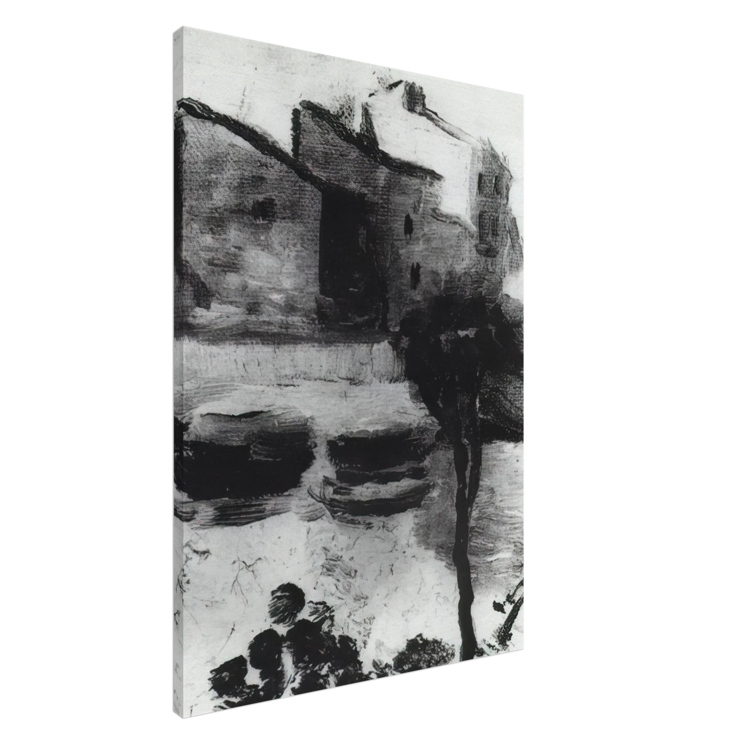 Salvador Dali - LLANE BEACH CADAQUES Canvas - 20x30 cm / 8x12 inches-canvas