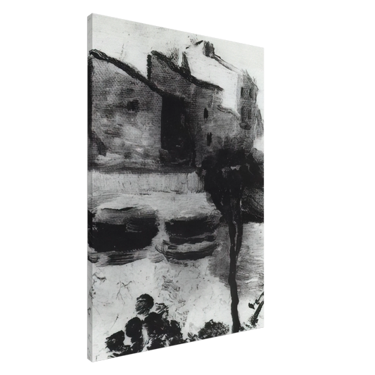 Salvador Dali - LLANE BEACH CADAQUES Canvas - 20x30 cm / 8x12 inches-canvas