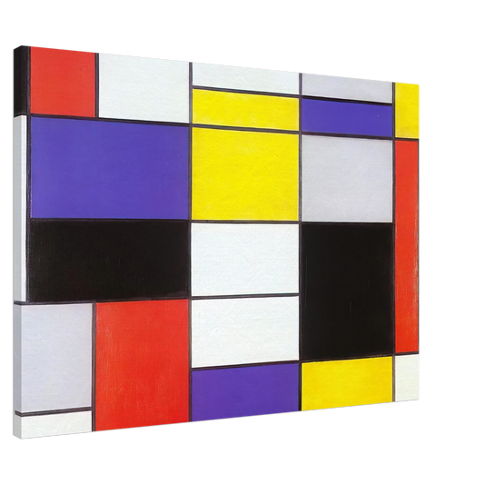 Piet Mondrian - Composition A Canvas - 20x30 cm / 8x12 inches-canvas