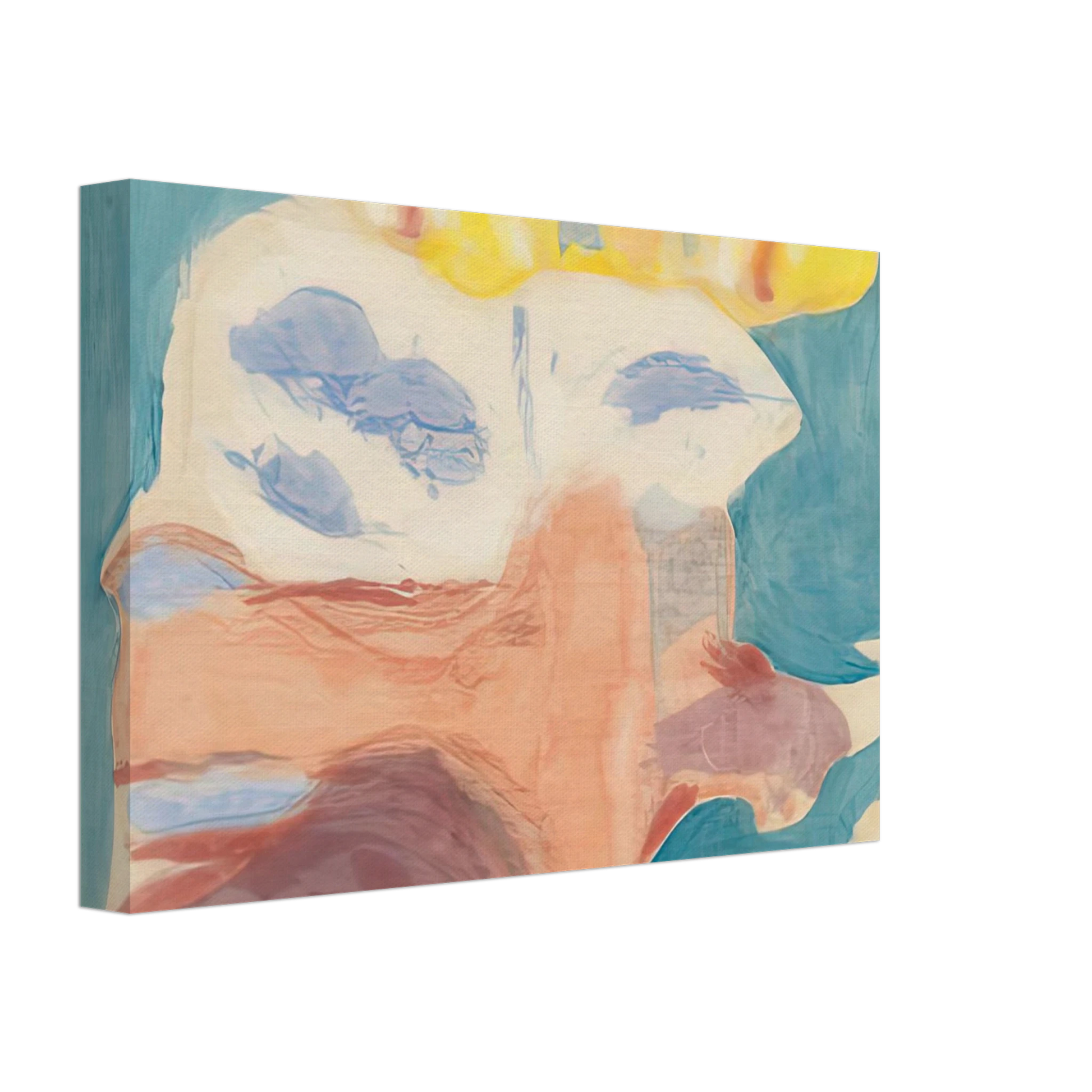 Helen Frankenthaler - Sea Goddess, 1963- Canvas - 40x60 cm / 16x24 inches-canvas