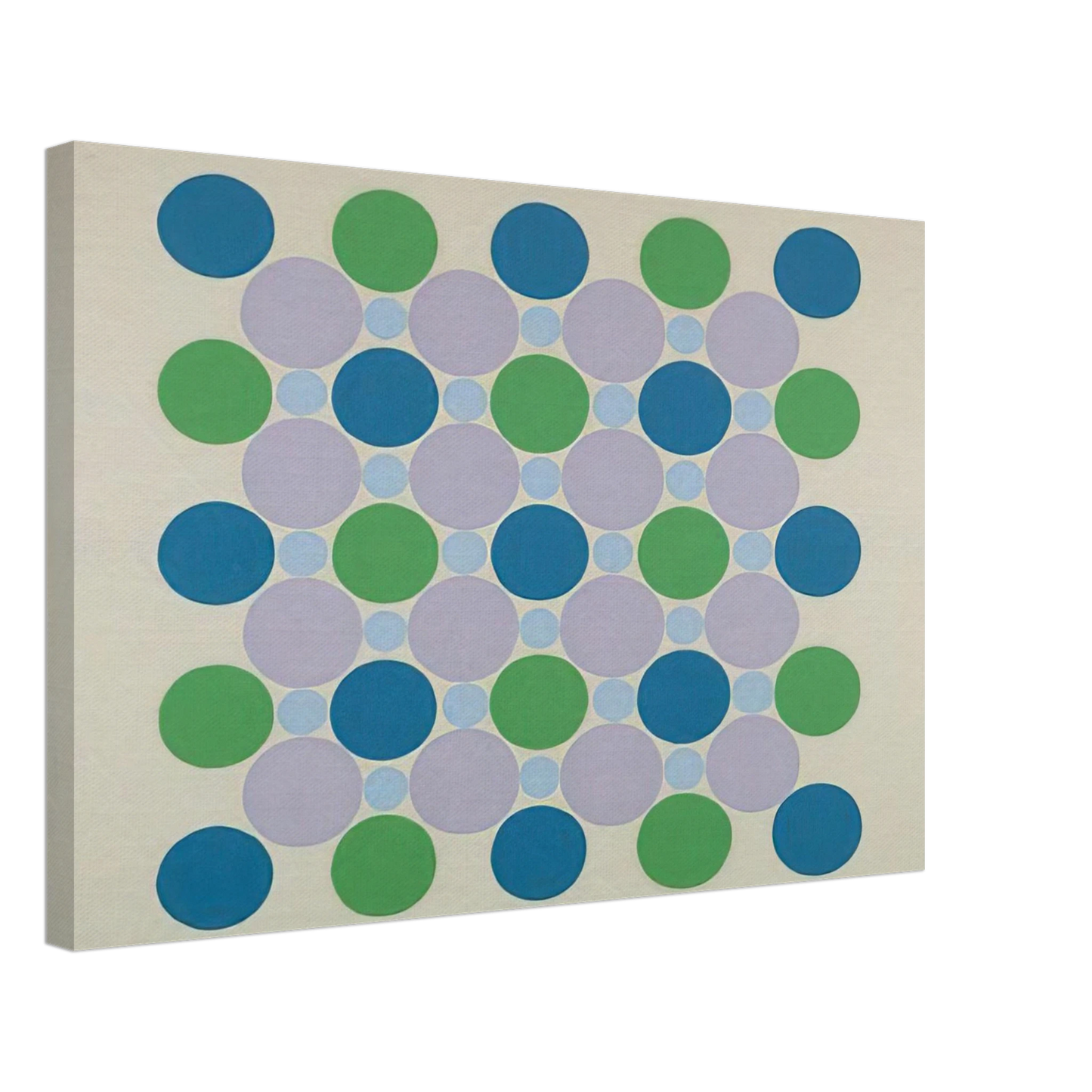 Thomas Downing - Four Blue Five - 1962 Canvas - 70x100 cm / 28x40 inches-canvas