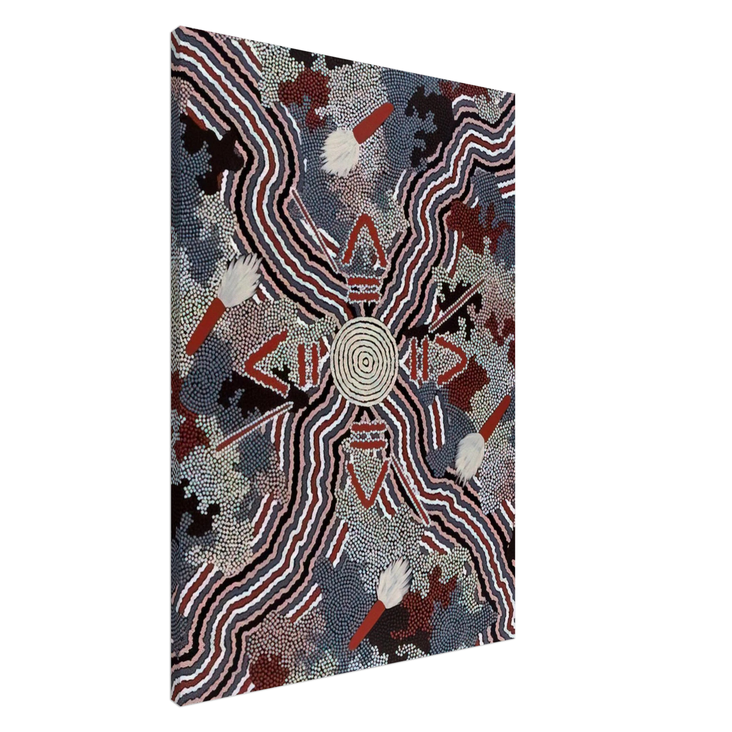 Clifford Possum Tjapaltjarri - Untitled - 1997 Canvas - 20x30 cm / 8x12 inches-canvas
