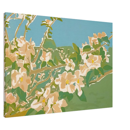 Fairfield Porter - APPLE BLOSSOMS II 1974 Canvas - Default Title-canvas