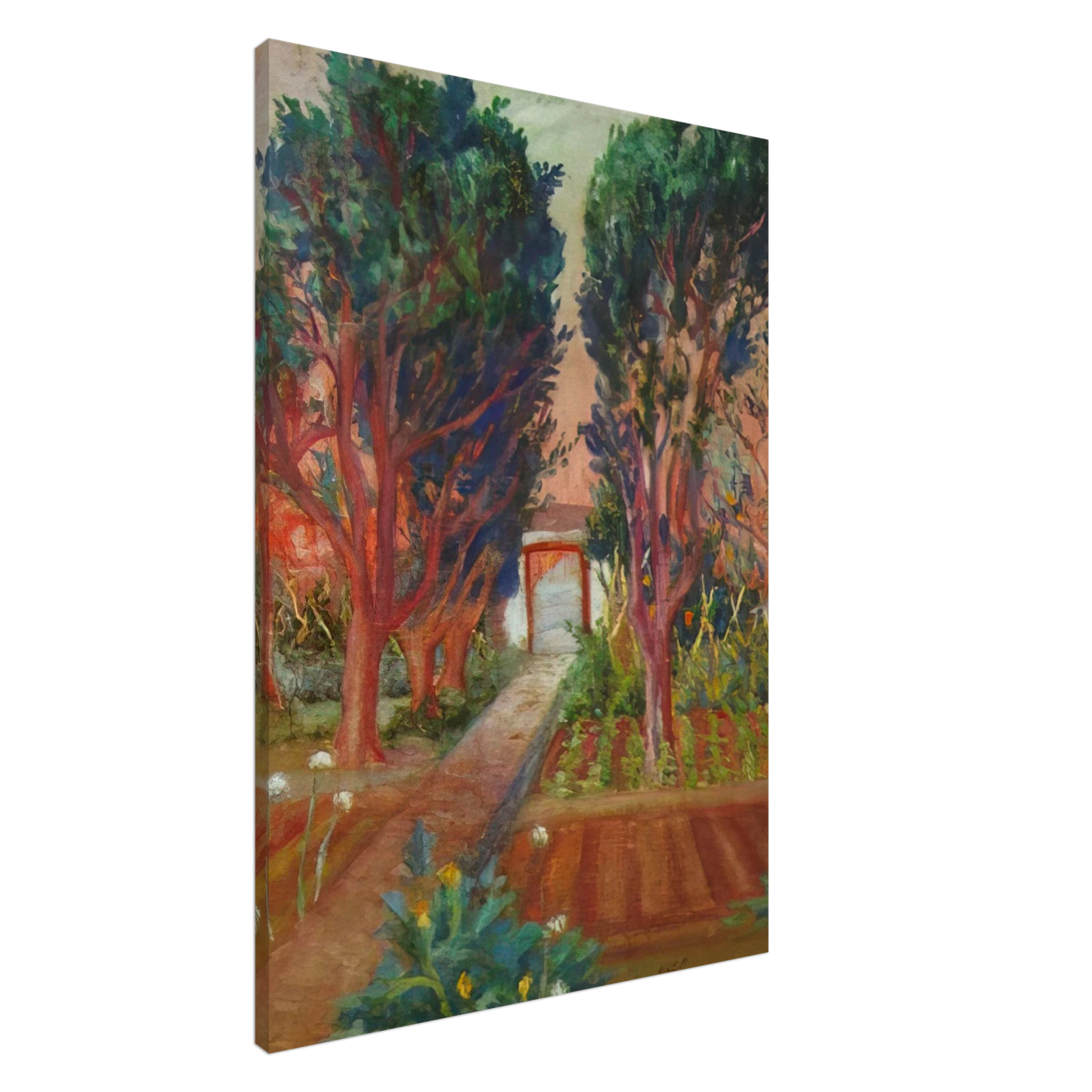 Salvador Dali - THE VEGETABLE GARDEN OF LLANER Canvas - 20x30 cm / 8x12 inches-canvas