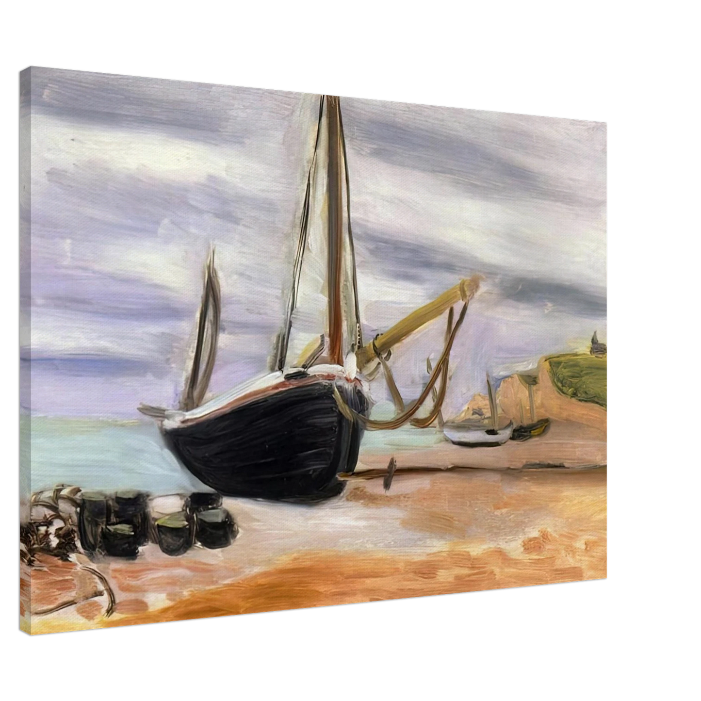 Henri Matisse - BOATS AT ETRETAT 1920 Canvas - 20x30 cm / 8x12 inches-canvas