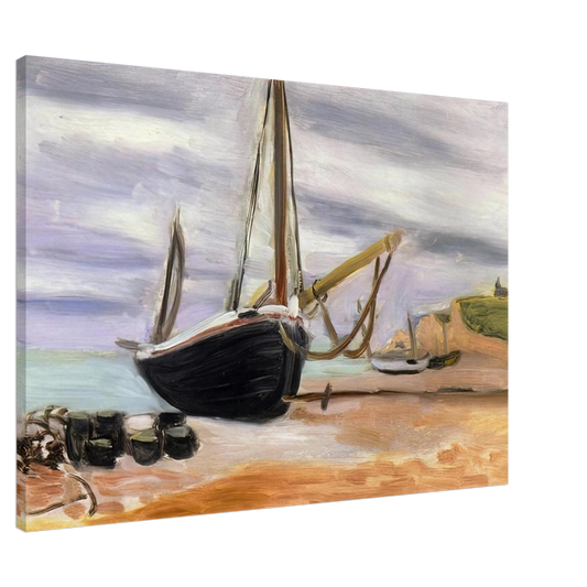 Henri Matisse - BOATS AT ETRETAT 1920 Canvas - 20x30 cm / 8x12 inches-canvas