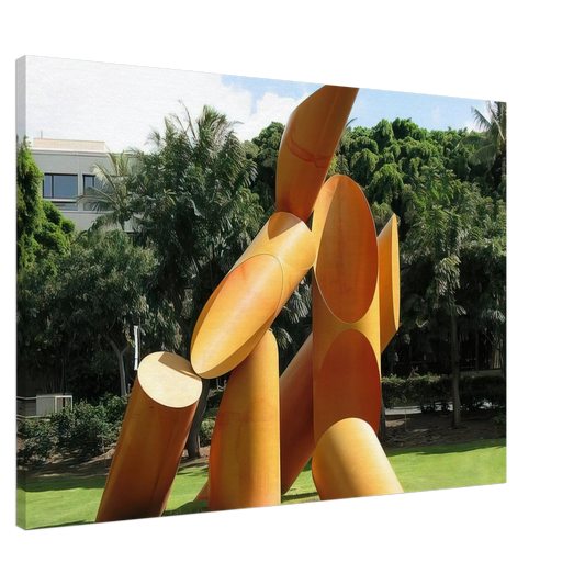 Alexander Liberman - Gate of Hope - 1972 Canvas - 20x30 cm / 8x12 inches-canvas