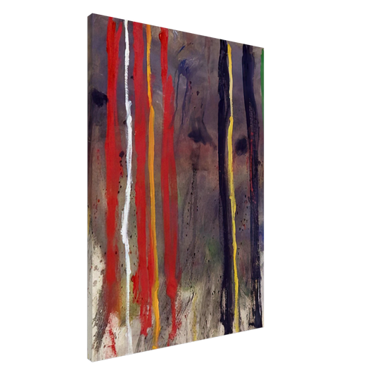 Gene Davis - Stripes - 1957 Canvas - 20x30 cm / 8x12 inches-canvas