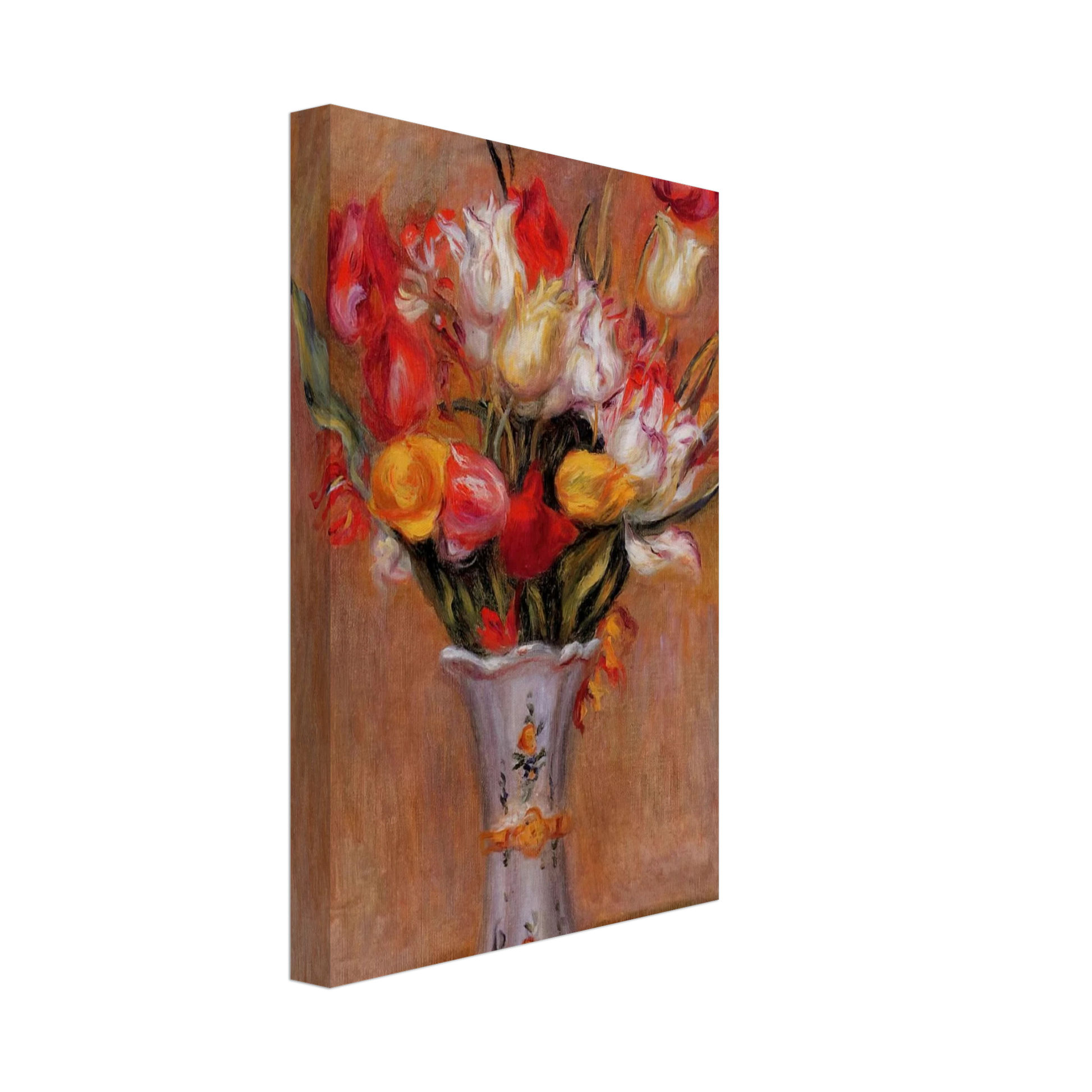 Pierre-Auguste Renoir - Tulips Canvas - 70x100 cm / 28x40 inches-canvas