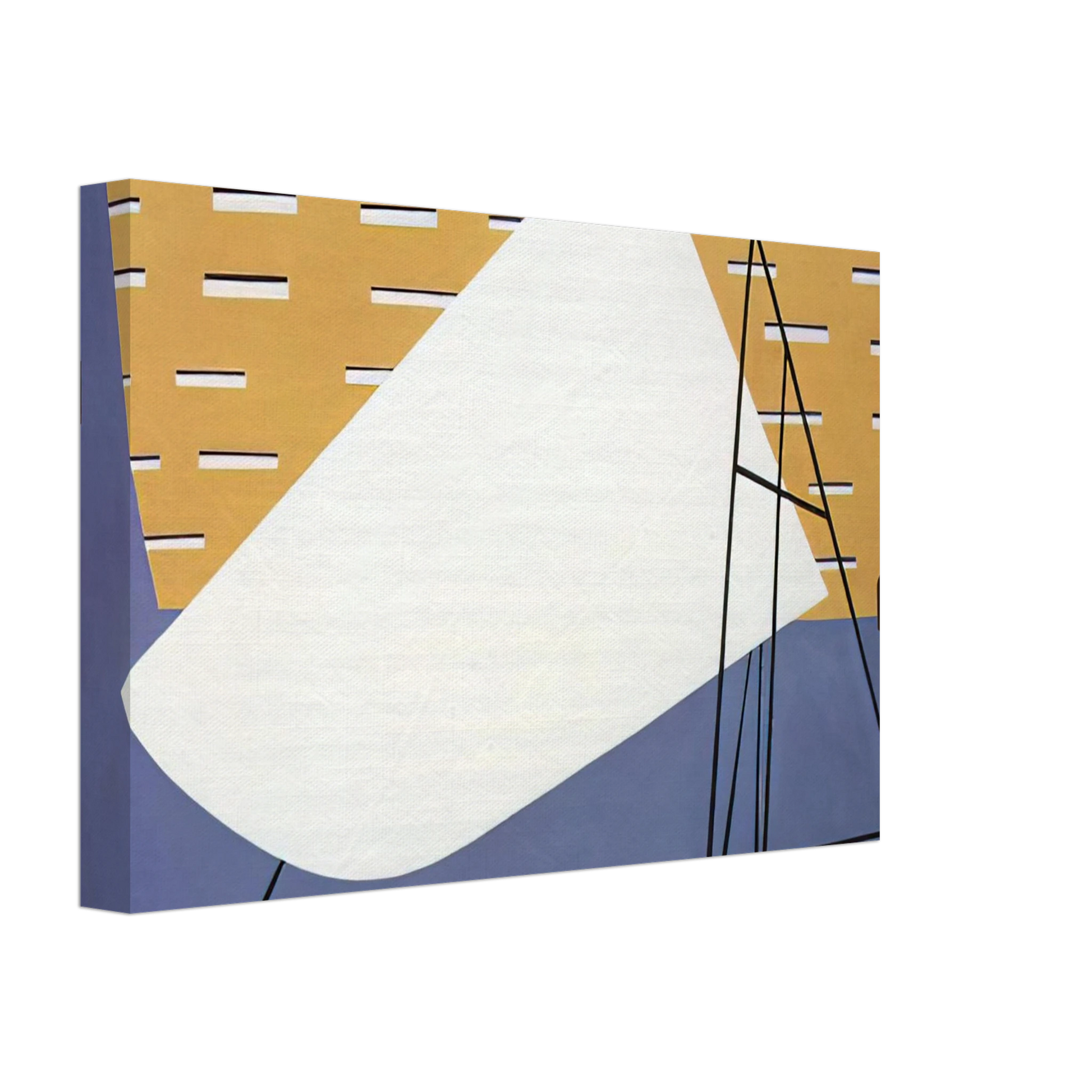 Ralston Crawford - Aircraft Plant - 1945 Canvas - 40x60 cm / 16x24 inches-canvas