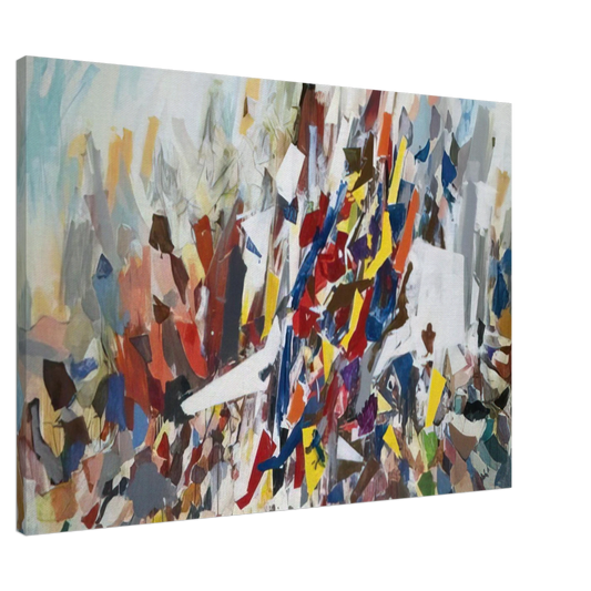 Robert Goodnough - 9th Street - 1978 Canvas - 20x30 cm / 8x12 inches-canvas