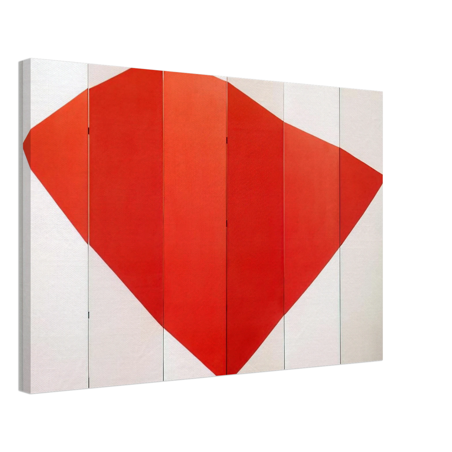 Leon Polk Smith - Correspondence Red-White, side B - 1966 Canvas - 40x60 cm / 16x24 inches-canvas