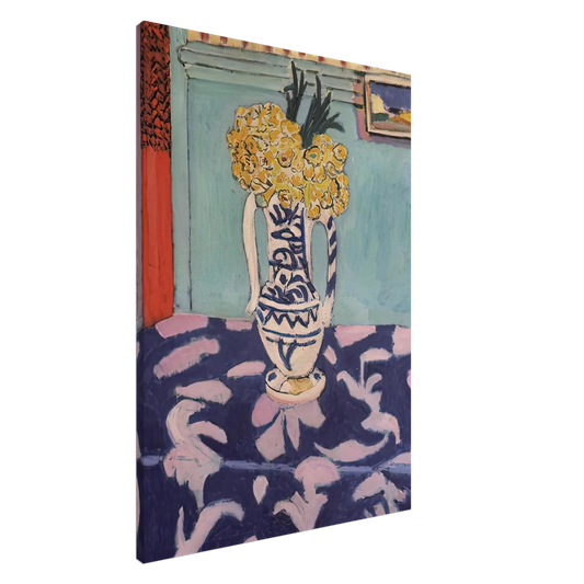 Henri Matisse - LES COUCOUS TAPIS BLEU ET ROSE 1911 Canvas - 20x30 cm / 8x12 inches-canvas