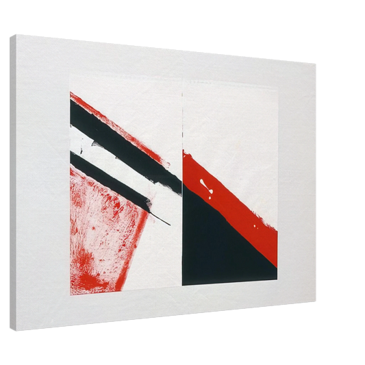 Blinky Palermo - Who knows the beginning and who knows the end I - 1976 Canvas - 20x30 cm / 8x12 inches-canvas