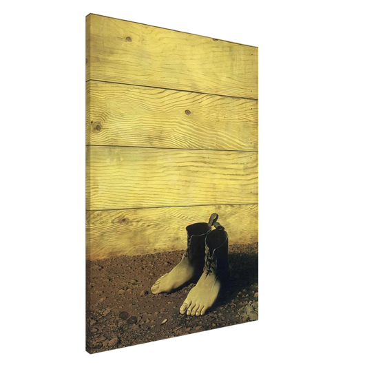 Rene Magritte - THE RED MODEL 1934 Canvas - 20x30 cm / 8x12 inches-canvas