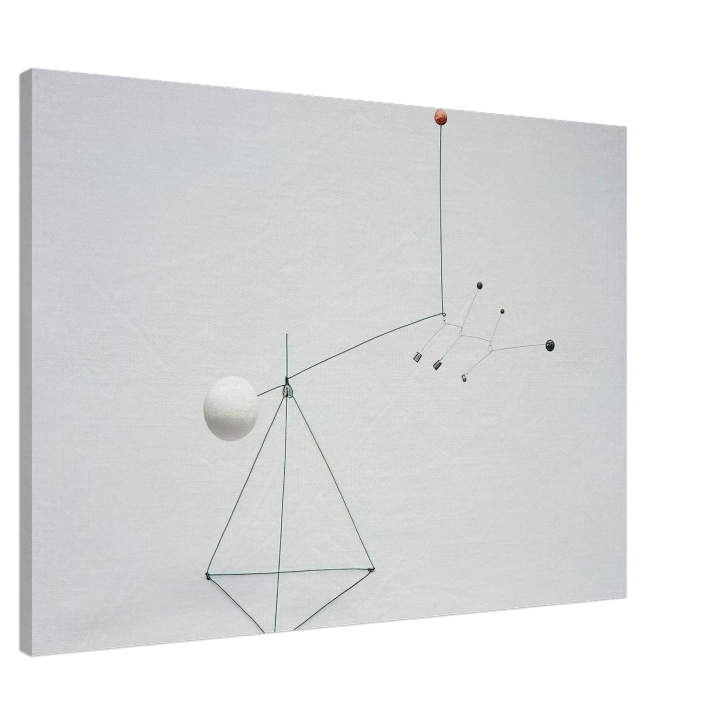 Alexander Calder - SMALL FEATHERS 1931 Canvas - 20x30 cm / 8x12 inches-canvas