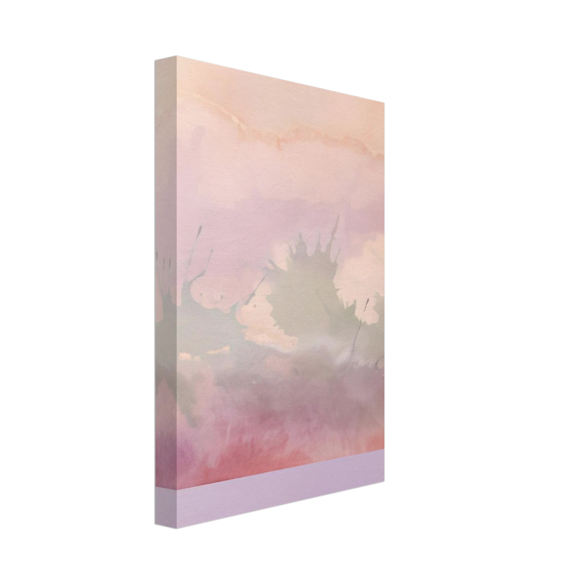 Ronnie Landfield - Atlantic Cafe - 1969 Canvas - 40x60 cm / 16x24 inches-canvas