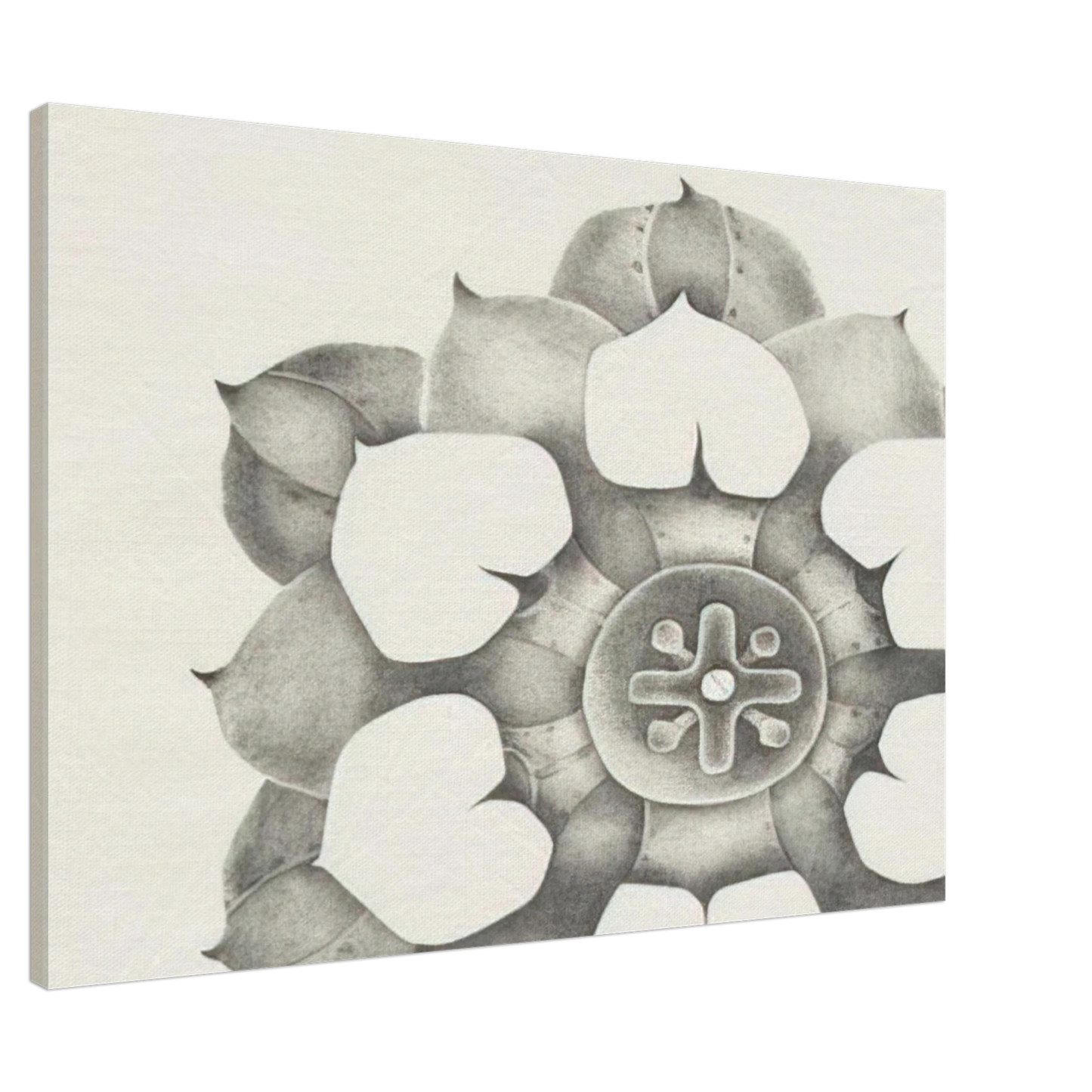 Lee Bontecou - TENTH STONE 1968 Canvas - 20x30 cm / 8x12 inches-canvas