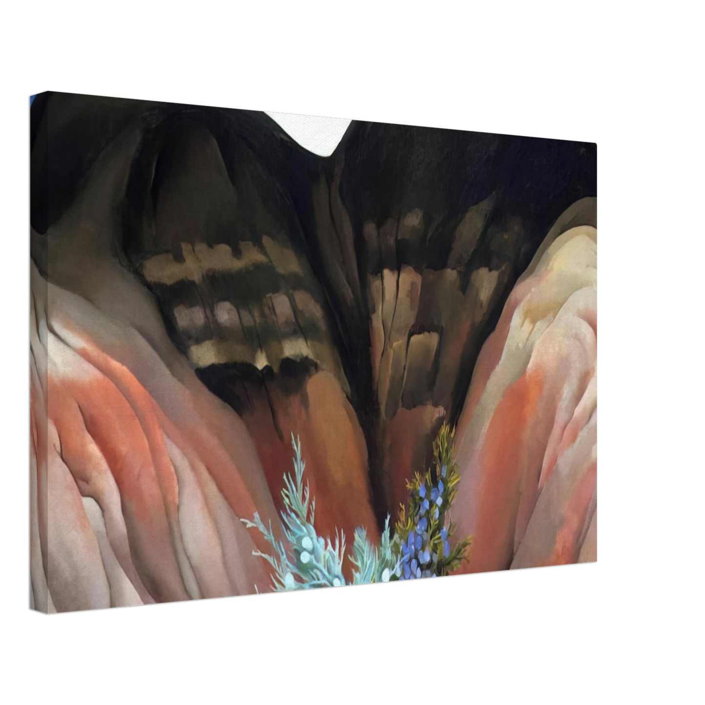 Georgia O'Keeffe - Black Hills with Cedar Canvas - 70x100 cm / 28x40 inches-canvas