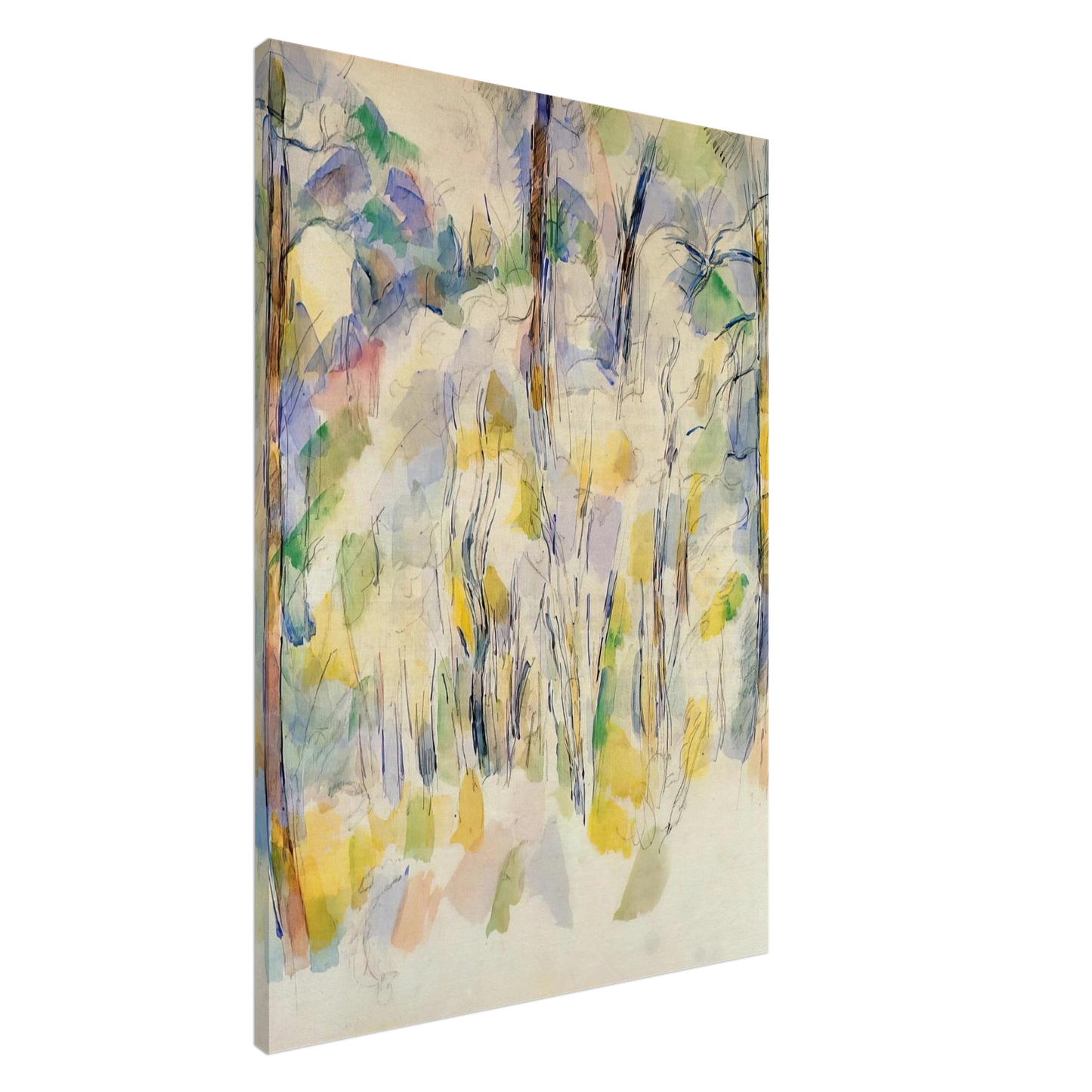 Paul Cezanne - In the Woods Canvas - 20x30 cm / 8x12 inches-canvas