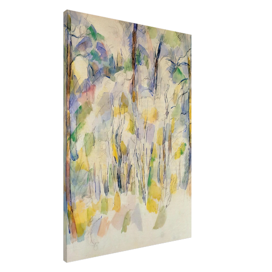 Paul Cezanne - In the Woods Canvas - 20x30 cm / 8x12 inches-canvas