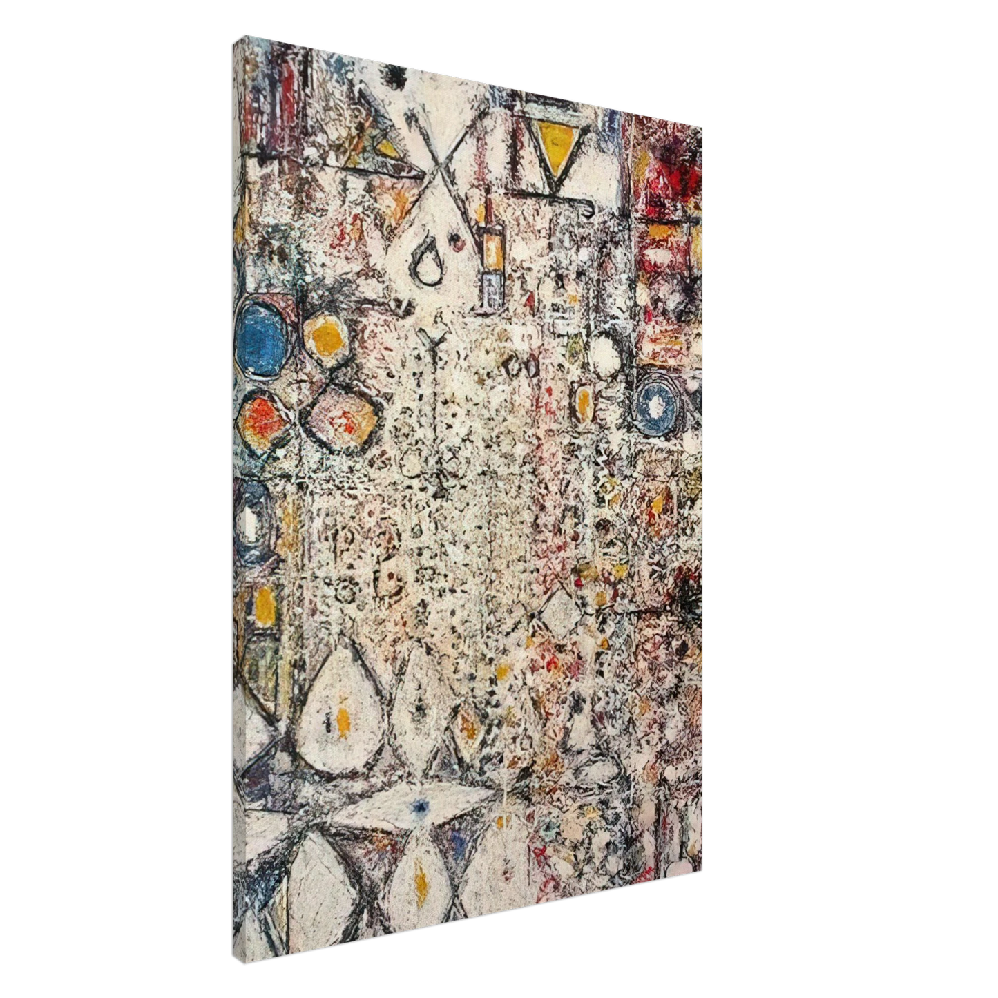 Richard Pousette-Dart - White Gothic #3 - 1957 Canvas - 20x30 cm / 8x12 inches-canvas