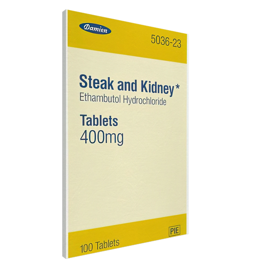 Damien Hirst - STEAK AND KIDNEY 1999 Canvas - 20x30 cm / 8x12 inches-canvas