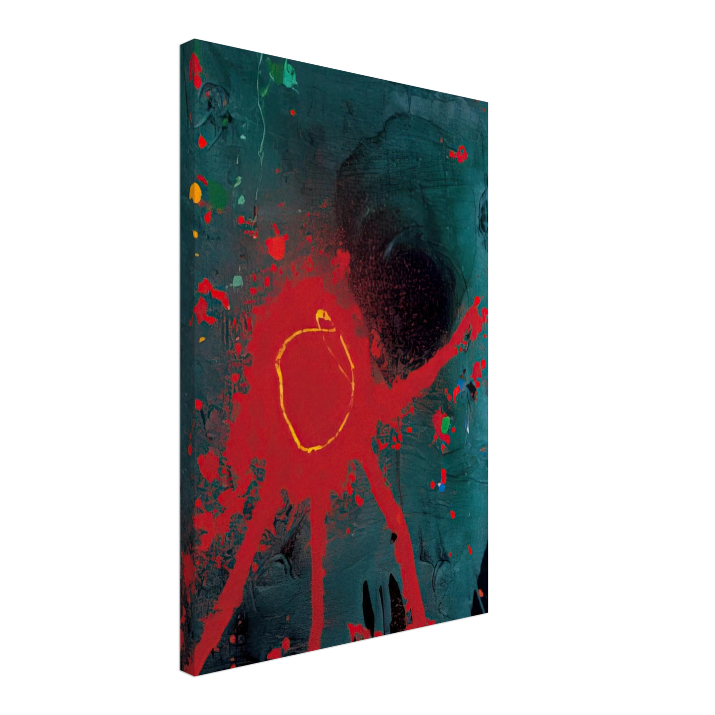 John Hoyland - Lebanon - 2007 Canvas - 40x60 cm / 16x24 inches-canvas