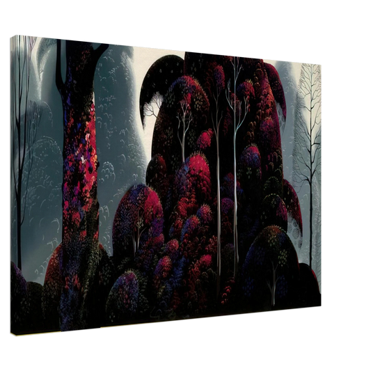 Eyvind Earle - Crimson Eucalyptus Canvas - Default Title-canvas