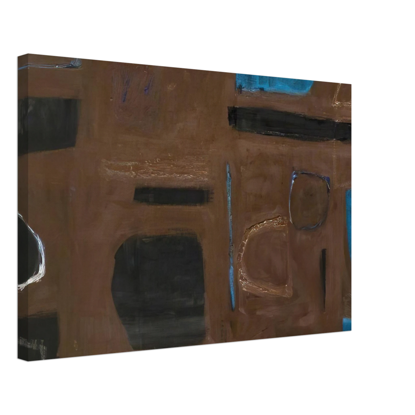 William Scott - Brown and Black - 1960 Canvas - 40x60 cm / 16x24 inches-canvas