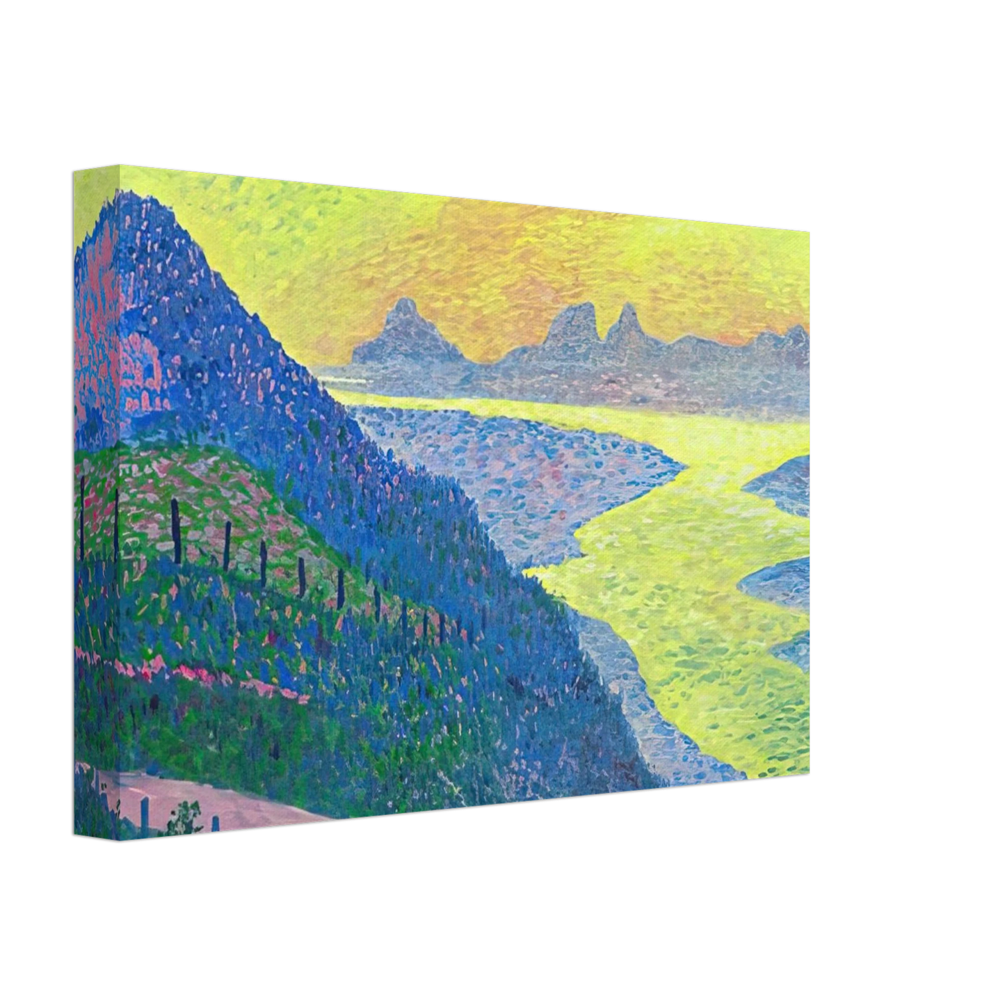 Theo van Rysselberghe - SUNSET AT AMBLETEUSE 1899 Canvas - 40x60 cm / 16x24 inches-canvas