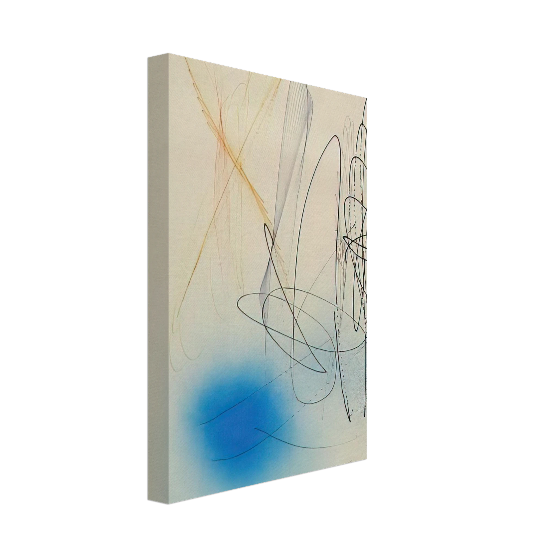 John Ferren - Abstract Composition - 1968 Canvas - 40x60 cm / 16x24 inches-canvas