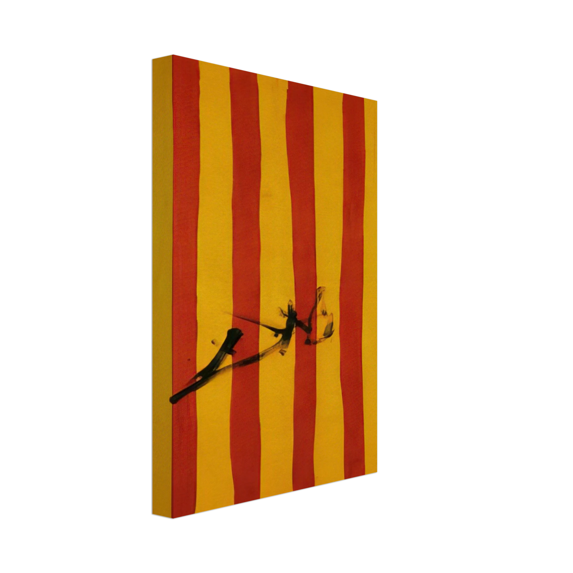 Salvador Dali - THE DALINIAN SENYERA CATALONIAN NATIONAL FLAG Canvas - 70x100 cm / 28x40 inches-canvas