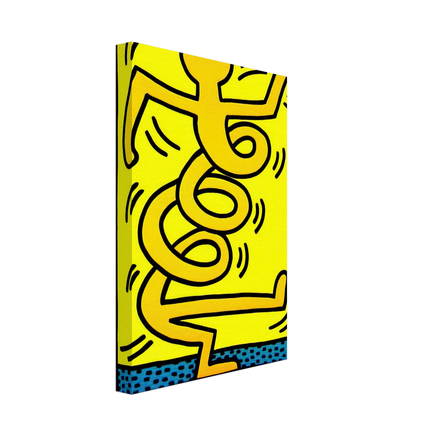 Keith Haring - MONTREUX 1983 Canvas - 70x100 cm / 28x40 inches-canvas