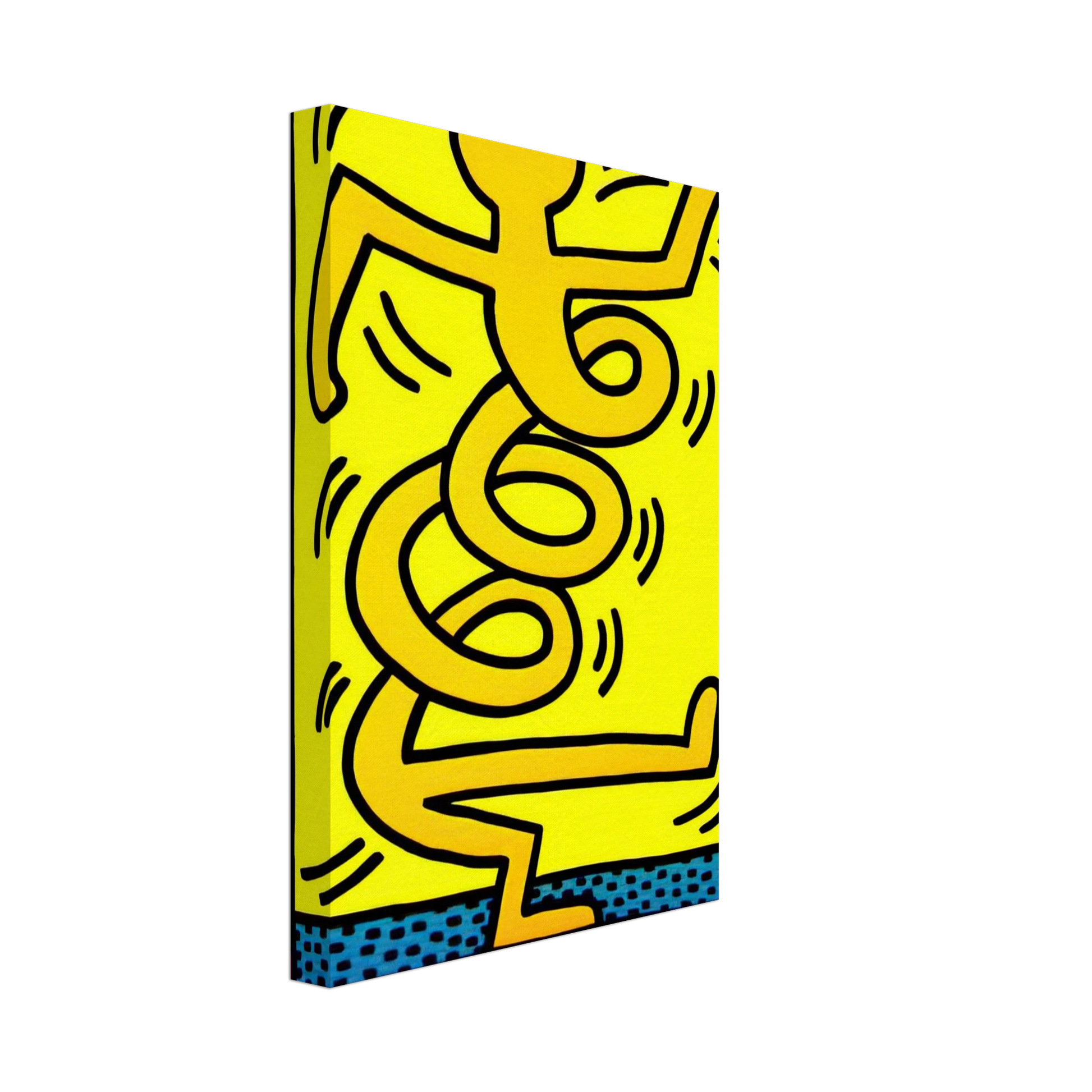 Keith Haring - MONTREUX 1983 Canvas - 70x100 cm / 28x40 inches-canvas