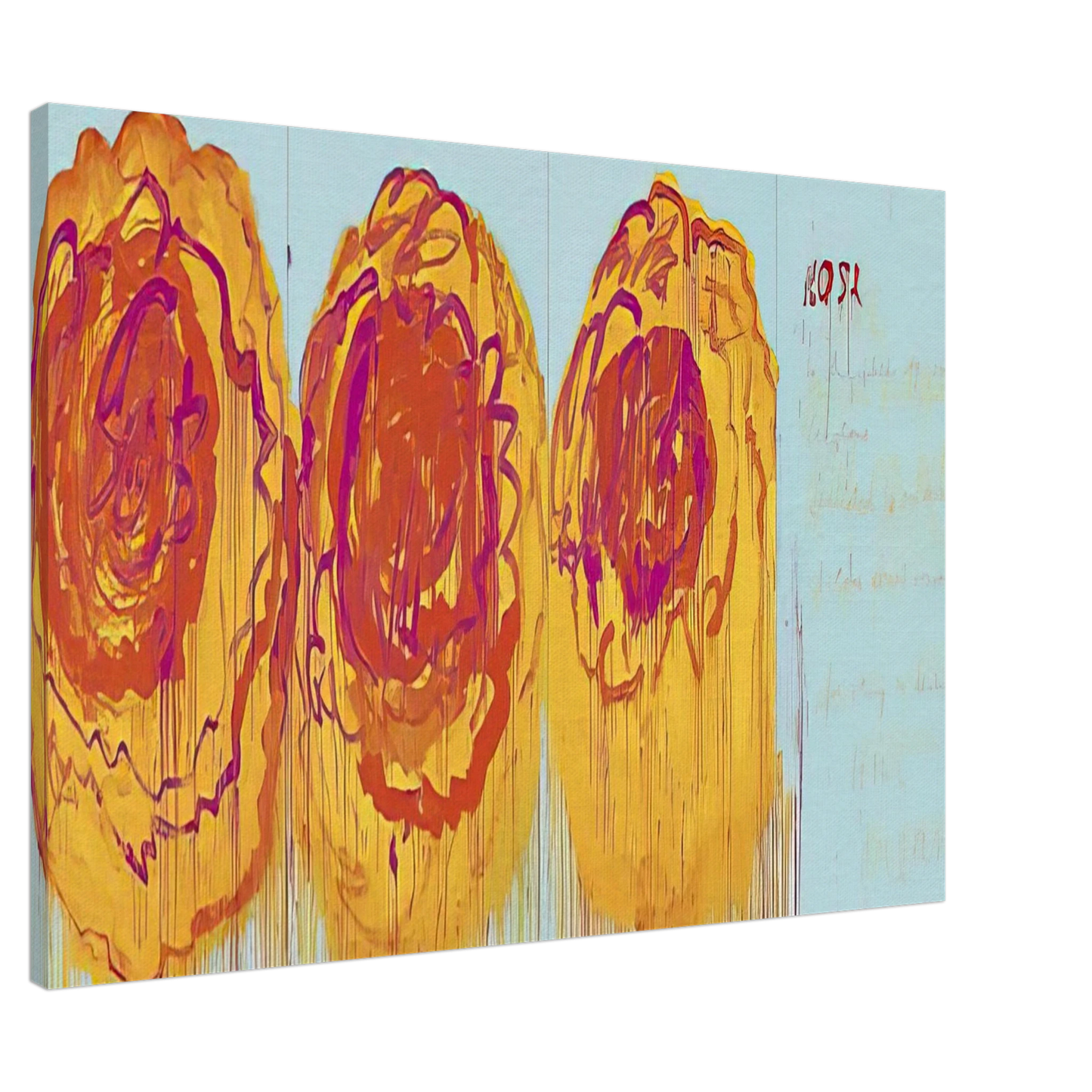 Cy Twombly - The Rose  I  Canvas - 20x30 cm / 8x12 inches-canvas
