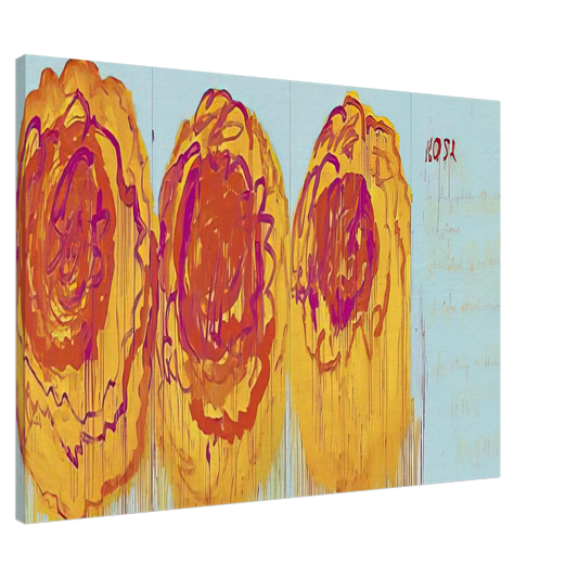 Cy Twombly - The Rose  I  Canvas - 20x30 cm / 8x12 inches-canvas