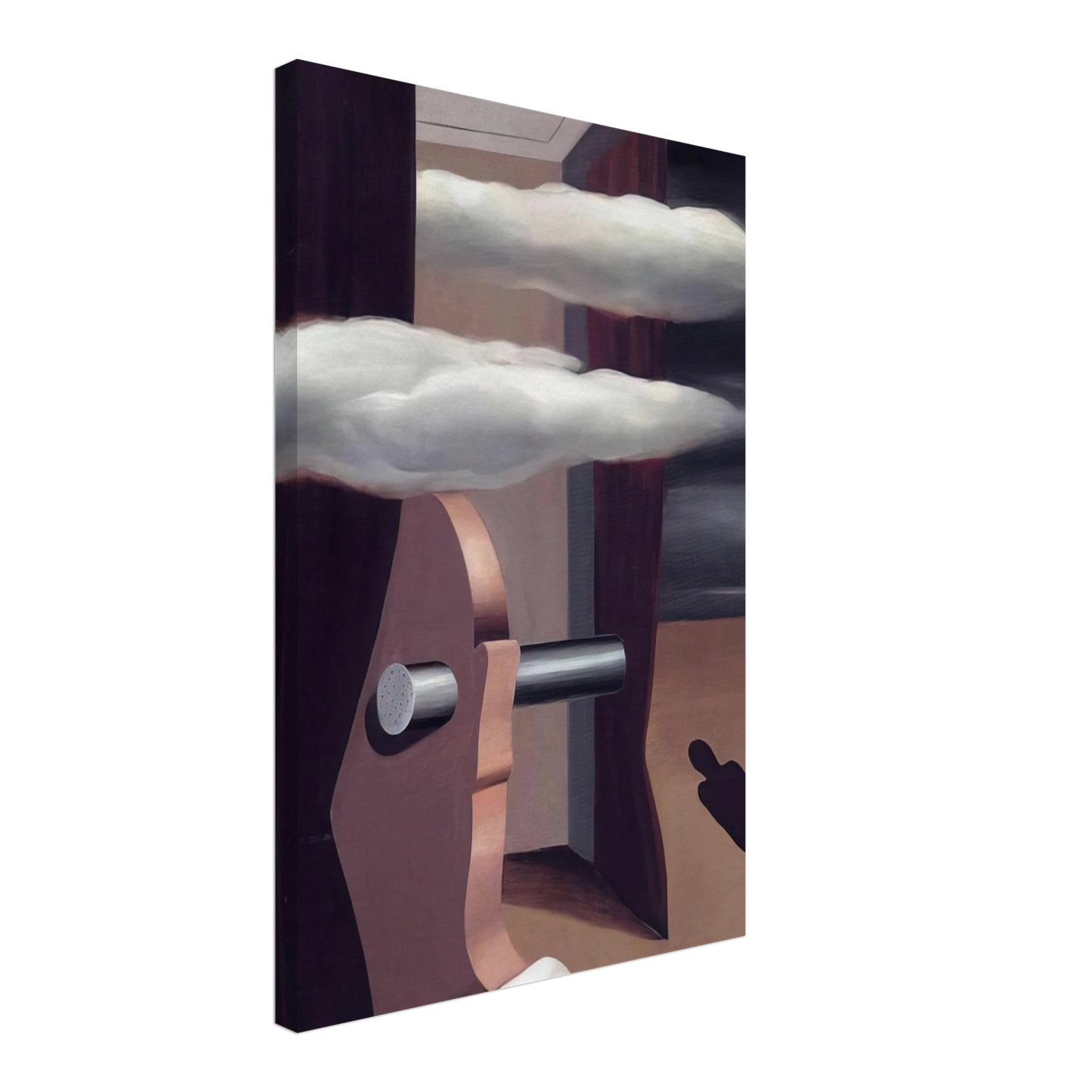 Rene Magritte - THE CATAPULT OF DESERT 1926 Canvas - 40x60 cm / 16x24 inches-canvas